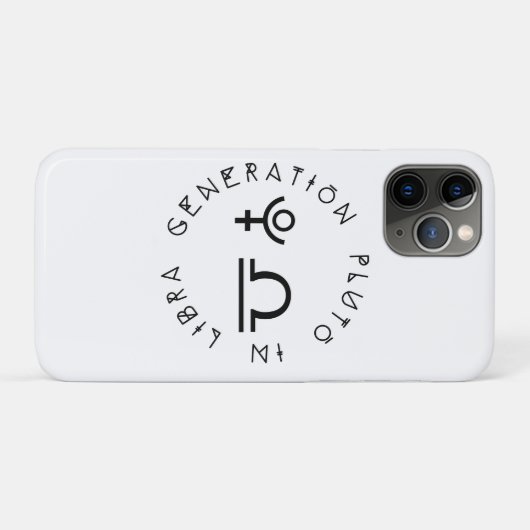 Coques Case-Mate iPhone Génération Pluto in Libra Astrologie Zodiac (Dos (Horizontal))