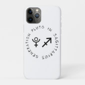 Coques Case-Mate iPhone Génération Pluto in Sagittarius Astrologie Zodiac (Dos)