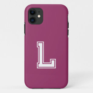 Case-Mate iPhone Case Générer une couleur solide   Monogramme minimal