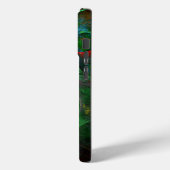 Coques Case-Mate iPhone Genesis Green Art Abstrait (Verso / Gauche)