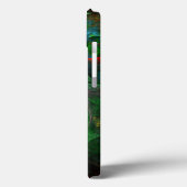 Coques Case-Mate iPhone Genesis Green Art Abstrait (Verso / Gauche)