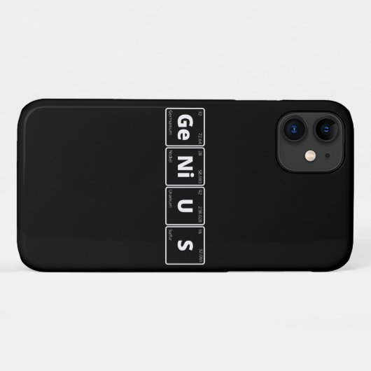 Coques Case-Mate iPhone Génie - Tableau périodique (Dos (Horizontal))