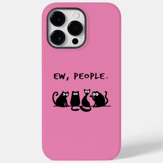 Coques Case-Mate iPhone Gens dégueu Chats mignons Chats noirs (Verso)