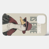 Coques Case-Mate iPhone Gentleman Goose: Retro "Everything is Fine" Art Ca (Verso (horizontal))