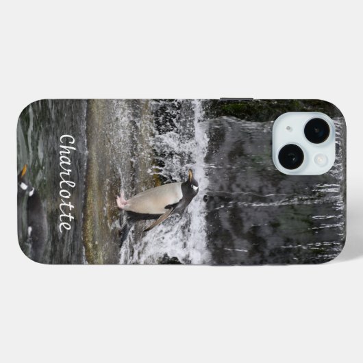 Coques Case-Mate iPhone Gentoo Penguin & Friends Waterfall Zoo Écosse (Verso (horizontal))