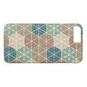 Coques Case-Mate iPhone Geo extérieur XI motif tribal bleu et vert de | (Dos (Horizontal))