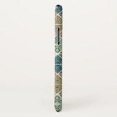 Coques Case-Mate iPhone Geo extérieur XI motif tribal bleu et vert de | (Dos/Droite)