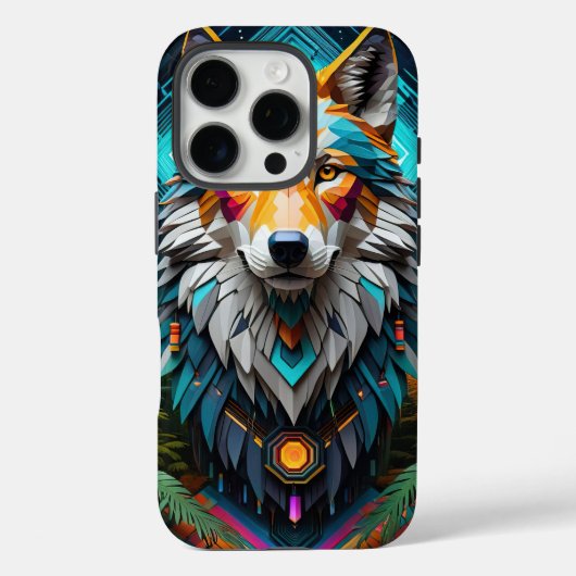 Coques Case-Mate iPhone Geo Wolf (Verso)