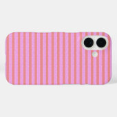 Coques Case-Mate iPhone Géobandes roses Bandes géométriques (Verso (horizontal))