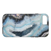Coques Case-Mate iPhone geode bleu (Dos (Horizontal))