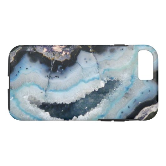 Coques Case-Mate iPhone geode bleu (Dos (Horizontal))