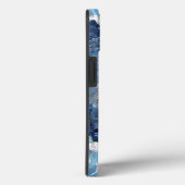 Coques Case-Mate iPhone Géode cristal bleu tombé (Verso / Droite)
