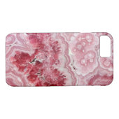 Coques Case-Mate iPhone Géode cristal rose (Dos (Horizontal))