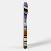 Coques Case-Mate iPhone Géode d'Agate de Terracotta Bleu noir Lilac (Verso / Droite)