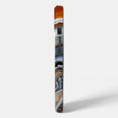 Coques Case-Mate iPhone Géode d'agate orange terre cuite blanc noir bleu (Verso / Gauche)