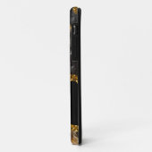 Coques Case-Mate iPhone Géode d'âge noir et or (Dos/Gauche)