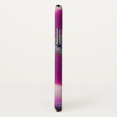 Coques Case-Mate iPhone Géode de géode monogramme violet (Dos/Droite)