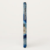 Coques Case-Mate iPhone Géode Sapphire Blue Agate (Dos/Gauche)