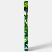 Coques Case-Mate iPhone Géode vert Abstrait, pierre verte (Verso / Gauche)