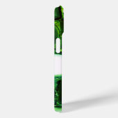 Coques Case-Mate iPhone Géode vert Abstrait, pierre verte (Verso / Droite)