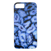 Coques Case-Mate iPhone Géodes Agate Quartz Bleu (Dos)