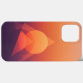 Coques Case-Mate iPhone Géométrie de coucher de soleil Art abstrait (Verso (horizontal))