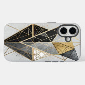 Coques Case-Mate iPhone Géométrie de minuit (Verso (horizontal))