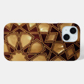 Coques Case-Mate iPhone Géométrie en bois (Verso (horizontal))