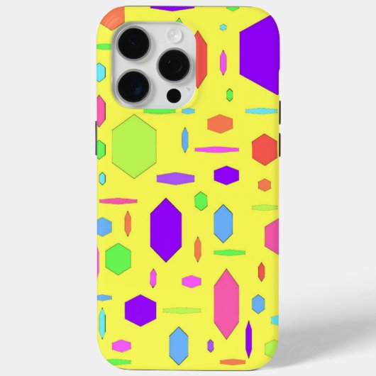 Coques Case-Mate iPhone Géométrie jaune (Verso)