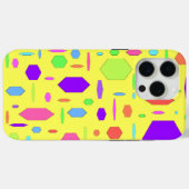 Coques Case-Mate iPhone Géométrie jaune (Verso (horizontal))