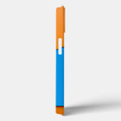 Coques Case-Mate iPhone Géométrie Moderne Symbole Bleu Orange Style Abstra (Verso / Droite)