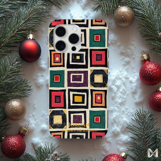 Coque iPhone 15 Pro Max Géométrie Ndebele – Fusion Culturelle Artistique