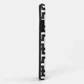 Coques Case-Mate iPhone Géométrie noir et blanc (Dos/Droite)