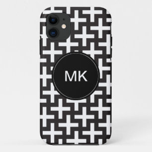 Coques Pour iPhone Géométrie noir et blanc