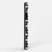 Coques Case-Mate iPhone Géométrie noir et blanc (Dos/Droite)