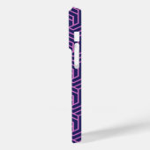 Coques Case-Mate iPhone géométrie rose abstraite avec fond violet (Verso / Gauche)