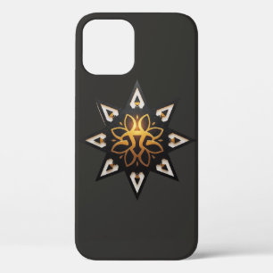 Case-Mate iPhone Case 🌟 Géométrie Sacrée Mandala - Étoile dorée intempo