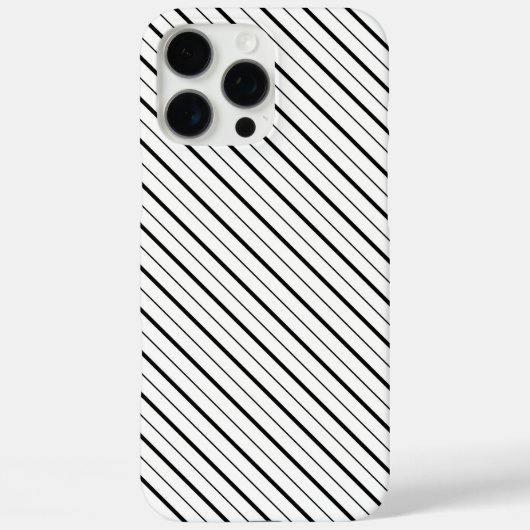 Coques Case-Mate iPhone Géométrie simple de ligne noire (Verso)