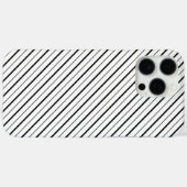 Coques Case-Mate iPhone Géométrie simple de ligne noire (Verso (horizontal))