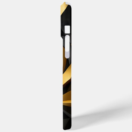 Coques Case-Mate iPhone Géométrie spirale dorée (Verso / Gauche)