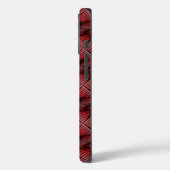 Coques Case-Mate iPhone Géométrique 3D en rotation spirale rouge (Verso / Gauche)