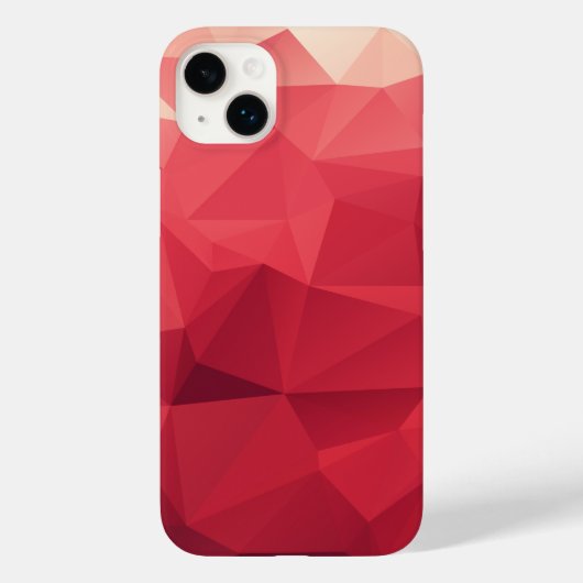 Coques Case-Mate iPhone Géométrique Abstraite rouge (Verso)