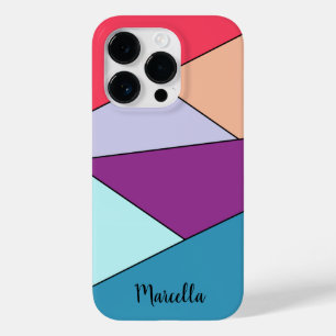 Coque Pour iPhone 14 Pro Géométrique dynamique personnalisée