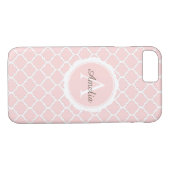 Coques Case-Mate iPhone Géométrique monographique rose (Dos (Horizontal))