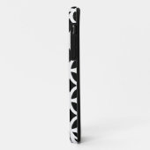 Coques Case-Mate iPhone Géométrique noir et blanc (Dos/Gauche)