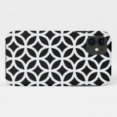 Coques Case-Mate iPhone Géométrique noir et blanc (Dos (Horizontal))