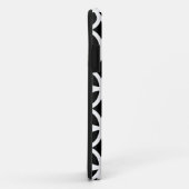 Coques Case-Mate iPhone Géométrique noir et blanc (Dos/Droite)