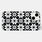 Coques Case-Mate iPhone Géométrique Noir et Blanc Abstrait (Verso (horizontal))