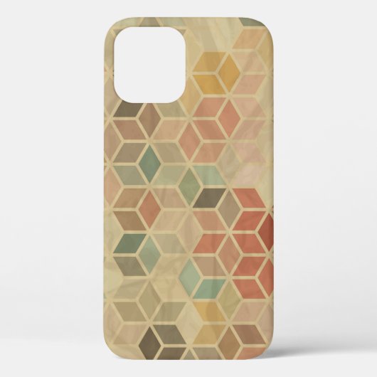 Coques Case-Mate iPhone Géométrique rétro : Conception transparente (Verso)