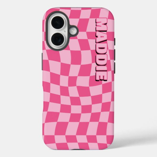 Coques Case-Mate iPhone Géométrique rose pâle (Verso)